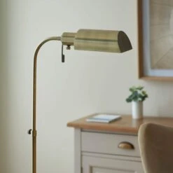 Pharmacy Aged Brass Floor Lamp -Housing Units Furniture Store 7ee553bf3d0aabdb8778b210e26593af 1