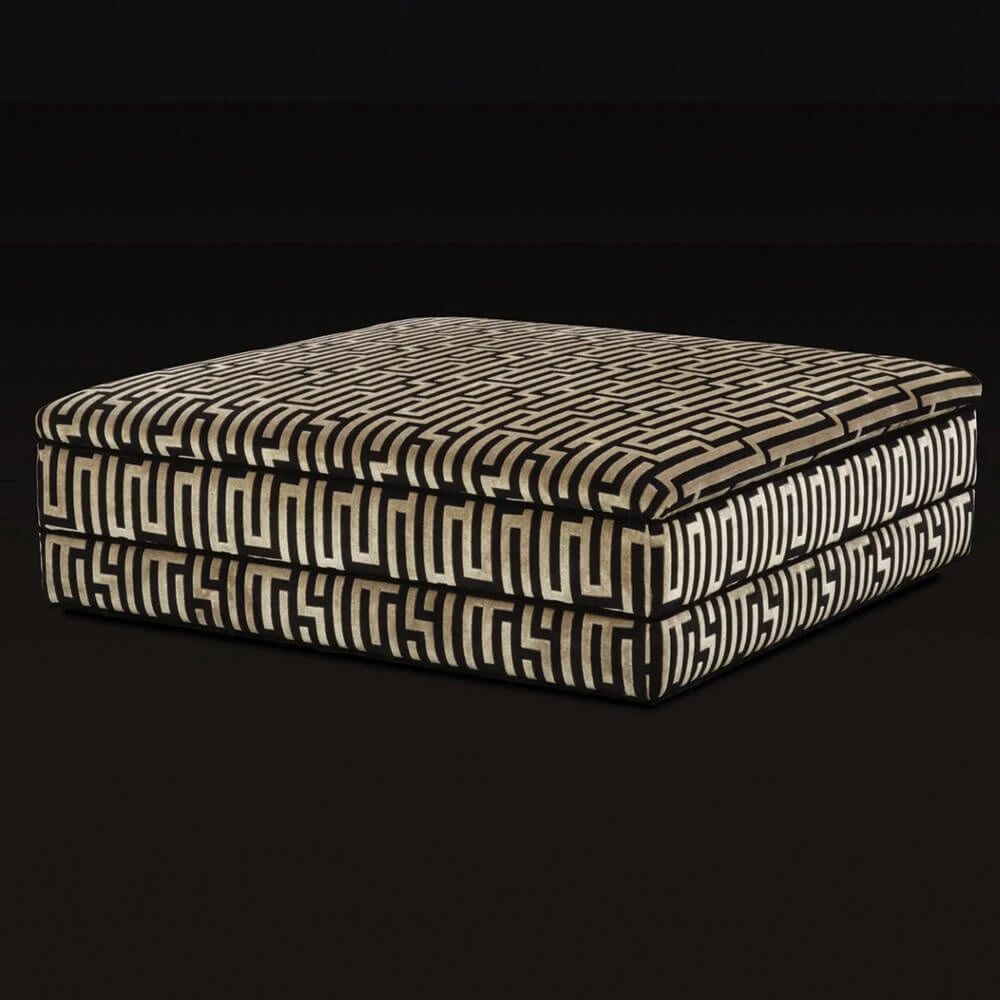 Gascoigne Designs Kennedy Fabric Footstool Collection 2 Gascoigne Designs Kennedy Fabric Footstool Collection - Image 2