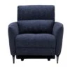 Alicia Blue Fabric Electric Recliner Armchair
