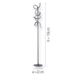 Curly Black LED Floor Lamp -Housing Units Furniture Store 7f40aa9e20fe7ba4f787688b63bc0e33