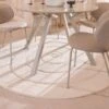 Spiral Ivory 180cm Circle Rug