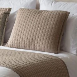 Belledorm Crompton Mocha Quilted Cushion