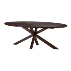 Hogarth Brown Oval Ash Wood Dining Table -Housing Units Furniture Store 806fca352c92d45d75cafba5969bddb7