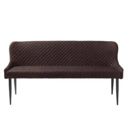 Toby Brown Faux Leather Sofa Bench