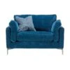 Michelle Blue Fabric Snuggler Sofa