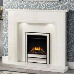 Chollerton Standard Chrome Inset Electric Fire