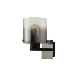 Chelsea Satin Black & Smoked Wall Light -Housing Units Furniture Store 830ca24bfdf5132ee11f8e703e678022