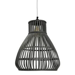 Osaka Grey Bamboo Pendant Shade