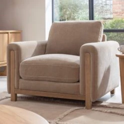 Leila Fawn Fabric Armchair