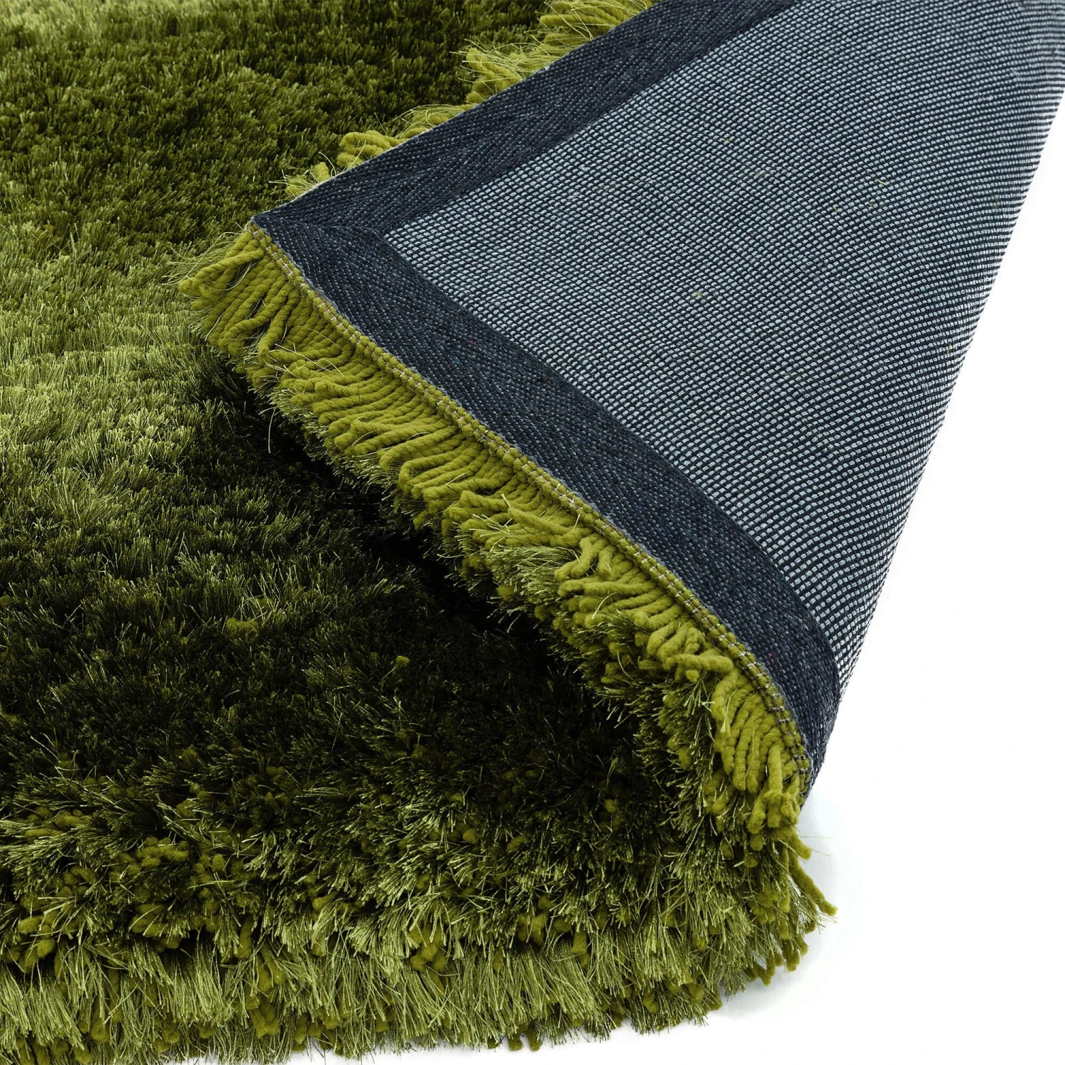 Plush Shaggy Green 140cm X 200cm Rug 4 Plush Shaggy Green 140cm X 200cm Rug - Image 4
