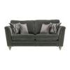 Donna Dark Green Fabric 3 Seater Sofa