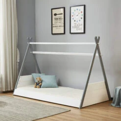 Teepee White & Grey Single Children’s Bed Frame 7 Teepee White & Grey Single Children’s Bed Frame -Housing Units Furniture Store 8468135bedd32897a0d5c22c96d61382