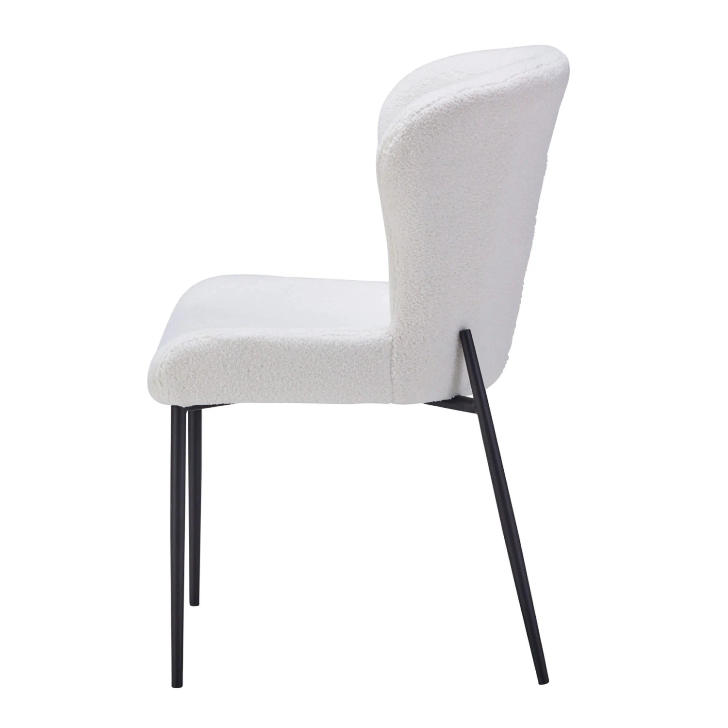 Savona Bone 130cm Round Marble Effect Dining Table & 4 Gabriel White Boucle Fabric Dining Chair 8 Savona Bone 130cm Round Marble Effect Dining Table & 4 Gabriel White Boucle Fabric Dining Chair - Image 8