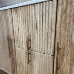 Rochelle Mango Wood & Marble Wide Sideboard -Housing Units Furniture Store 84d7c6c9ad67079108a5239264bb6e3a