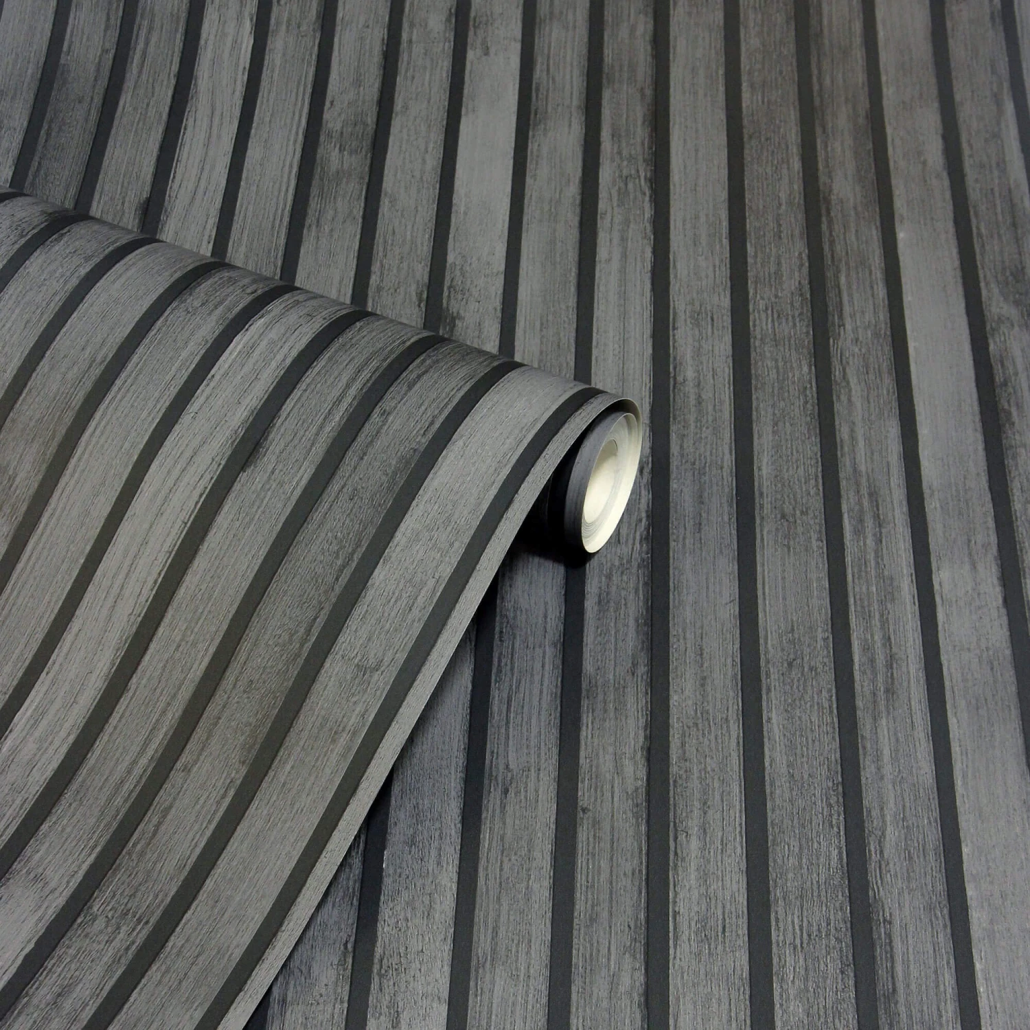Wood Slats Charcoal Grey Wallpaper 3 Wood Slats Charcoal Grey Wallpaper - Image 3