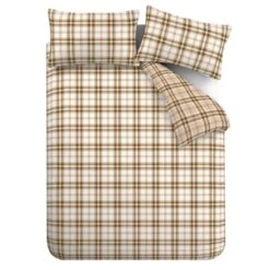 Catherine Lansfield Kelso Check Burnt Orange Single Duvet Set -Housing Units Furniture Store 856b2fccaee93abf73d521e30f5b72ec 1
