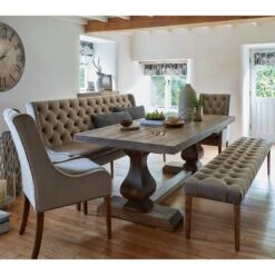 Jacob 200cm Taupe Velvet Straight Dining Bench -Housing Units Furniture Store 857519cb3b302d232190650cea8fe1f1