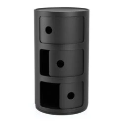 Kartell Componibili Black Recycled 3 Drawer Unit -Housing Units Furniture Store 8593000025607c83827d1085c93566e5