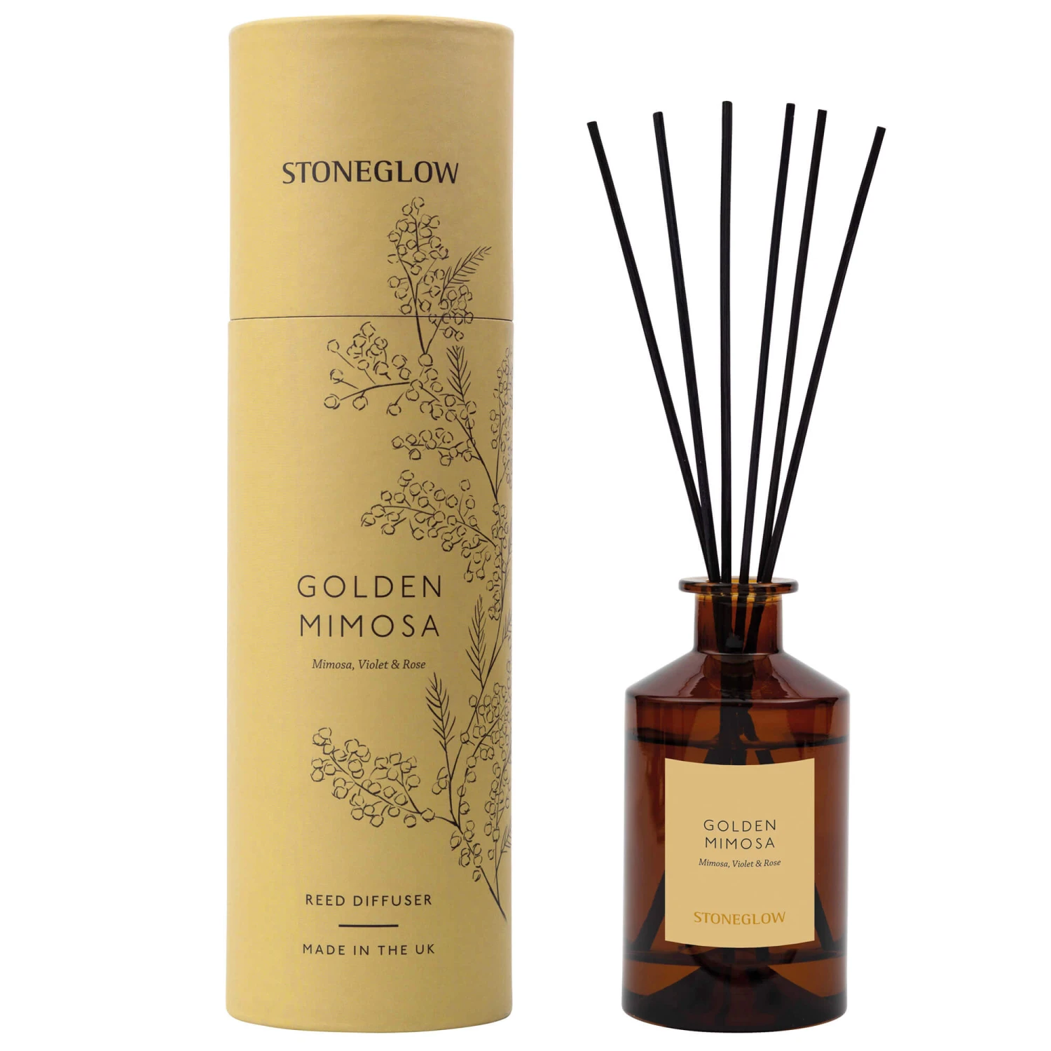 The Walled Garden Golden Mimosa Reed Diffuser 2 The Walled Garden Golden Mimosa Reed Diffuser - Image 2