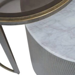 Libra Belvedere Aged Gold Nesting Side Tables 9 Libra Belvedere Aged Gold Nesting Side Tables -Housing Units Furniture Store 85fd758f237d63589c058a62ac51d990 1