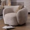 Rondo Cream Fabric Armchair