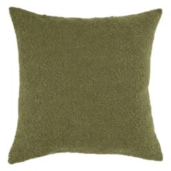Rubble Moss Green Boucle Cushion