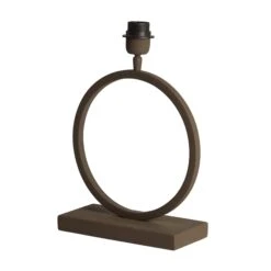 Lagos Brown Table Lamp With White Oval Shade -Housing Units Furniture Store 876d5b1a49a7f4b25d1aa8a5d8620091