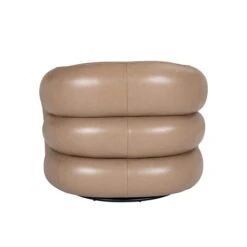 Glass House Arlo Taupe Leather Swivel Chair -Housing Units Furniture Store 87e059d625306f4f3dcfbafffcbc7c3d