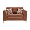 Miranda Dusky Apricot Fabric Cuddler Sofa