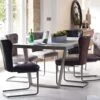 Caspian Grey Concrete-Effect 160cm Dining Table