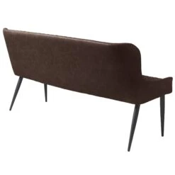 Toby Brown Faux Leather Sofa Bench -Housing Units Furniture Store 89368909d2b375481d3177836ae11a36