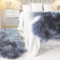 Sheepskin Grey Quad Rug