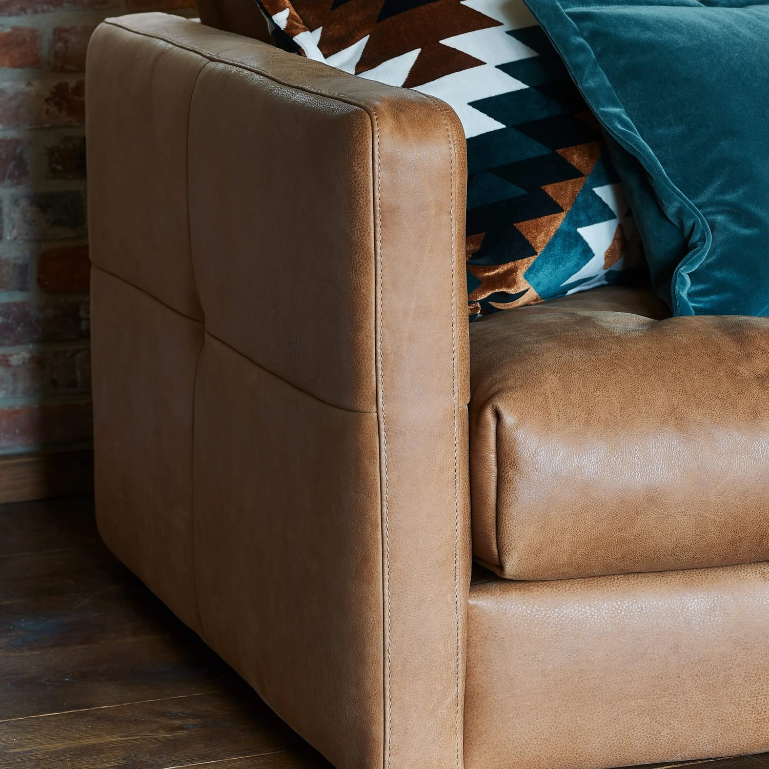 Alexander & James Tod Camel Leather Corner Group 7 Alexander & James Tod Camel Leather Corner Group - Image 7