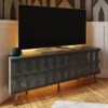 Frank Olsen Elevate Grey LED And Intelligent Eye Corner TV Unit