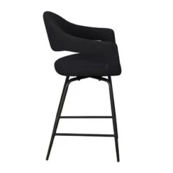 Jenny Counter Bar Stool In Black Boucle -Housing Units Furniture Store 8b2004a4ce8d91140dff62484d6ab97c
