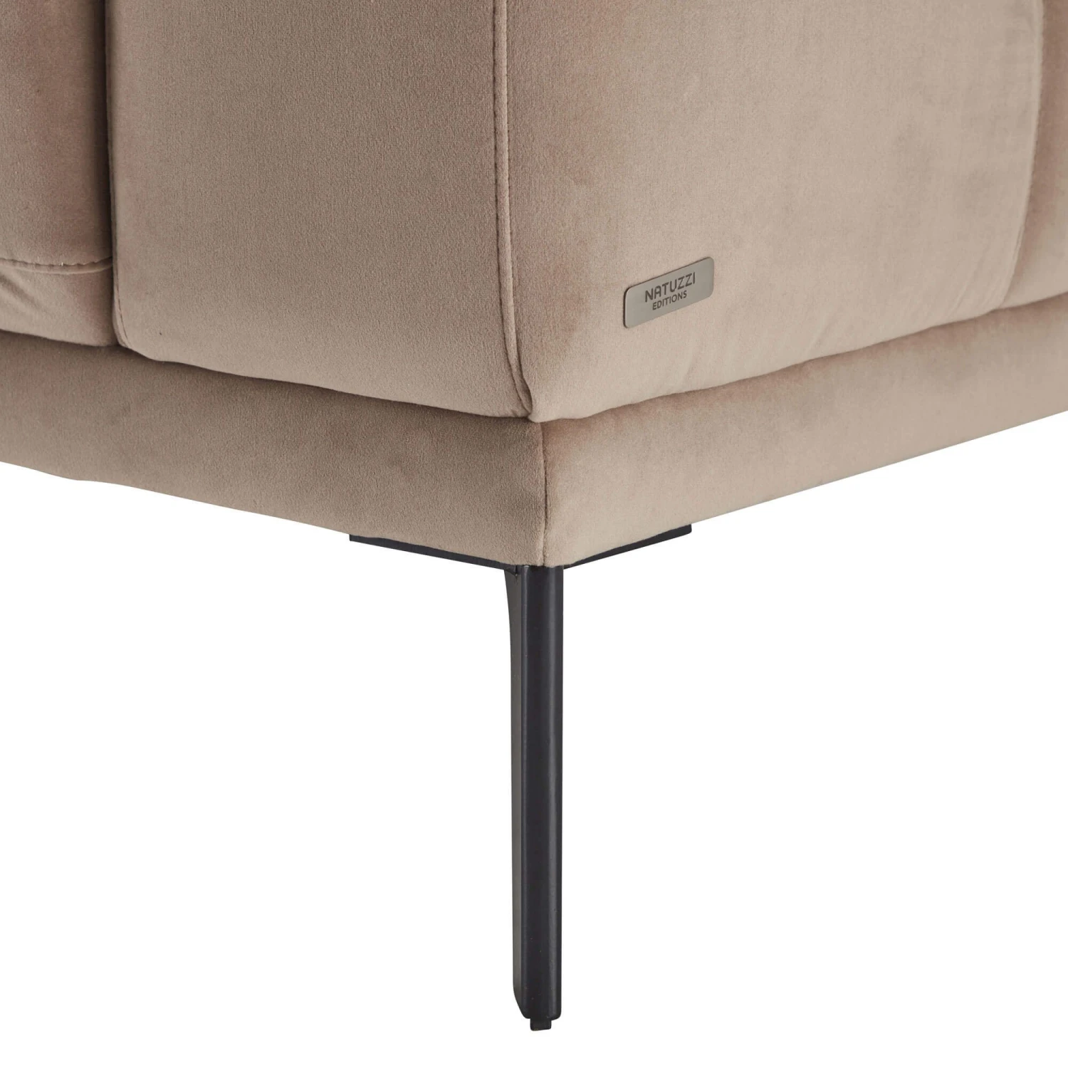 Natuzzi Editions Toledo Beige Fabric 3 Seater Sofa 10 Natuzzi Editions Toledo Beige Fabric 3 Seater Sofa - Image 10