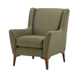 Harrison Olive Green Geometric Patterned Fabric Accent Chair 6 Harrison Olive Green Geometric Patterned Fabric Accent Chair -Housing Units Furniture Store 8bee8266a55ee0a8835080a0b0bd8480