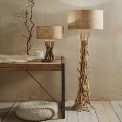 Driftwood Floor Lamp With Natural Jute Shade -Housing Units Furniture Store 8c22bac5d17bf1745912fbbe88bb2960
