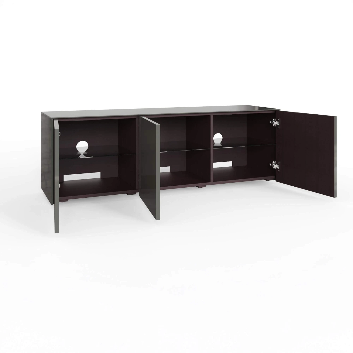 Frank Olsen Intelligent 150cm Grey Gloss TV Unit 2 Frank Olsen Intelligent 150cm Grey Gloss TV Unit - Image 2