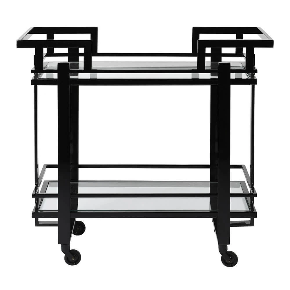 Renee Black Drinks Trolley Two Tier 2 Renee Black Drinks Trolley Two Tier - Image 2