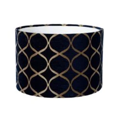 30cm Trellis Indigo Drum Shade