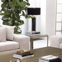 Eichholtz Newman Black Marble Table Lamp