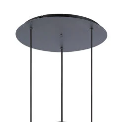 Lino Ribbed Dark Grey & Smoke Wide Line 3 Light Pendant -Housing Units Furniture Store 8e0c64c622708a1322a086460c622009
