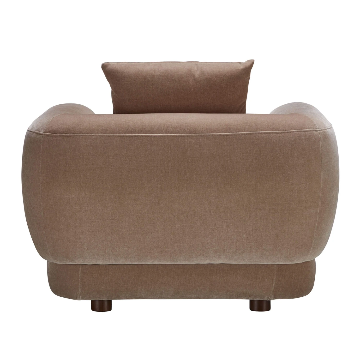 Serenity Brown Fabric Armchair 4 Serenity Brown Fabric Armchair - Image 4