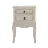 Versailles Cream 2 Drawer Bedside Table