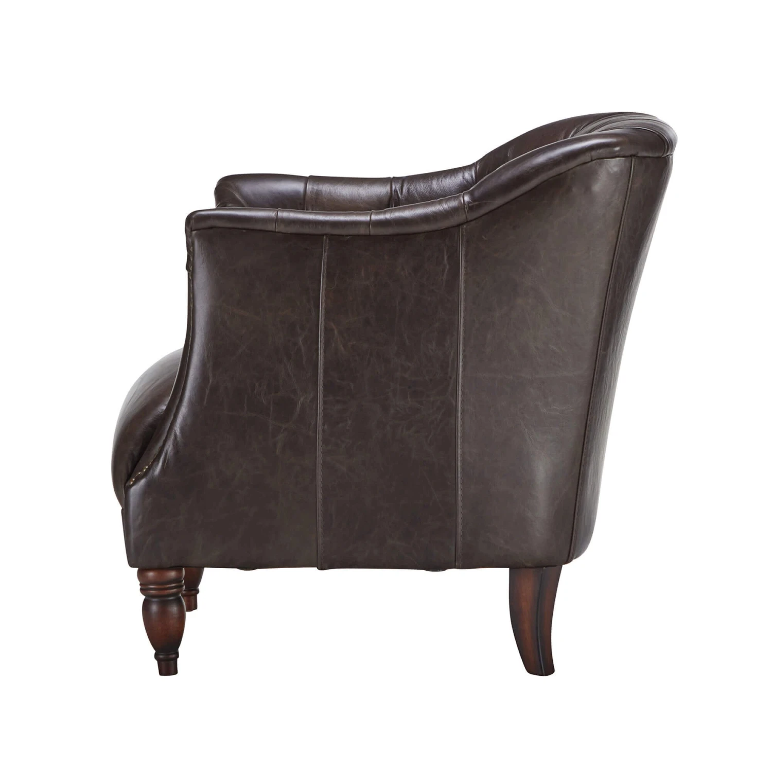 At The Helm Henson Dark Brown Leather Accent Chair 3 At The Helm Henson Dark Brown Leather Accent Chair - Image 3