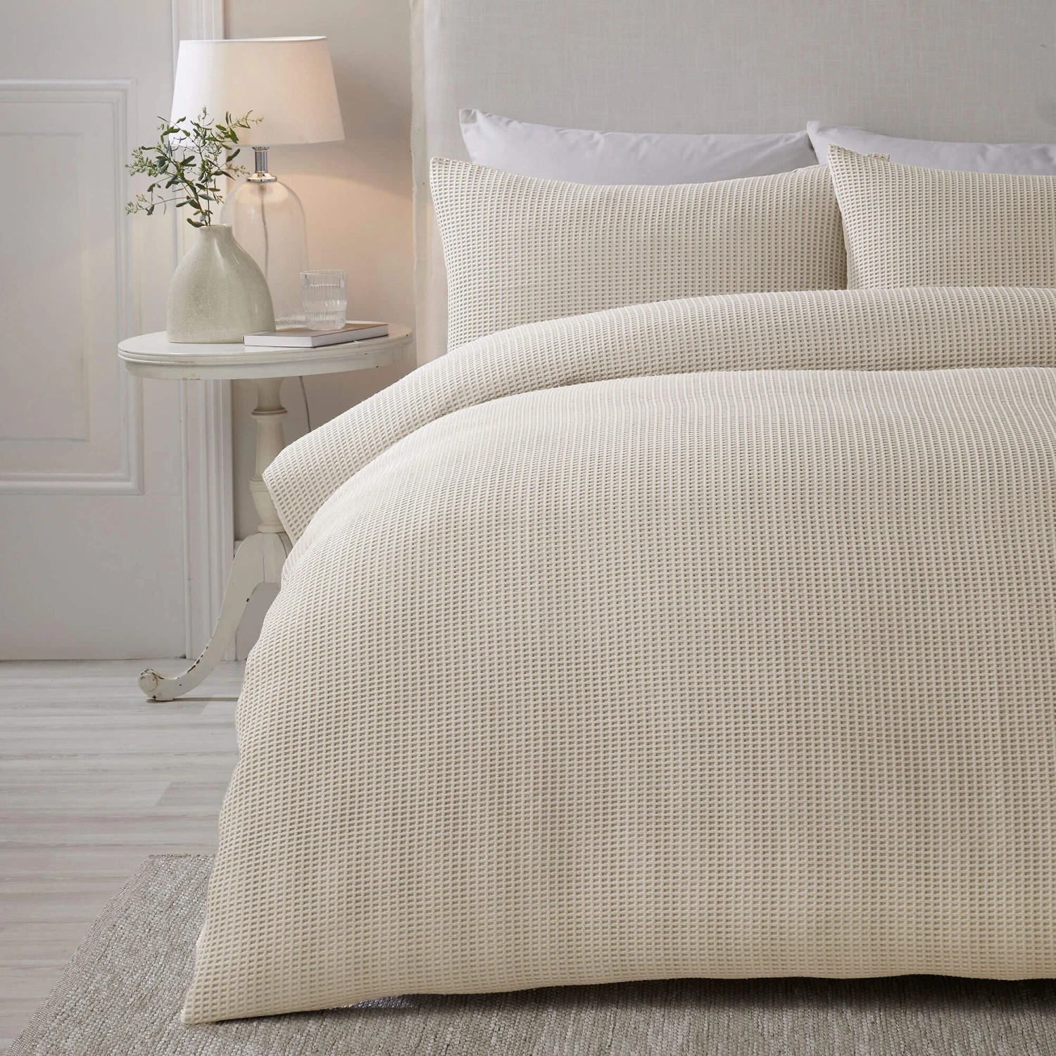 Lindly Waffle Natural Bedding Collection 1 Lindly Waffle Natural Bedding Collection