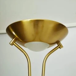 Brazier Aged Brass USB 2 Light Uplighter Floor Lamp -Housing Units Furniture Store 8f65b64aae12b34c1f47e6a243691372 1