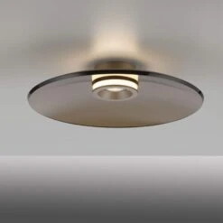 Luna Bronze & Dark Amber Glass 50cm Flush Ceiling And Wall Light -Housing Units Furniture Store 8f67913e8e0780475b8cd159c894a4d1