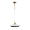 Quintiesse Welsh 46cm White And Gold Pendant Light